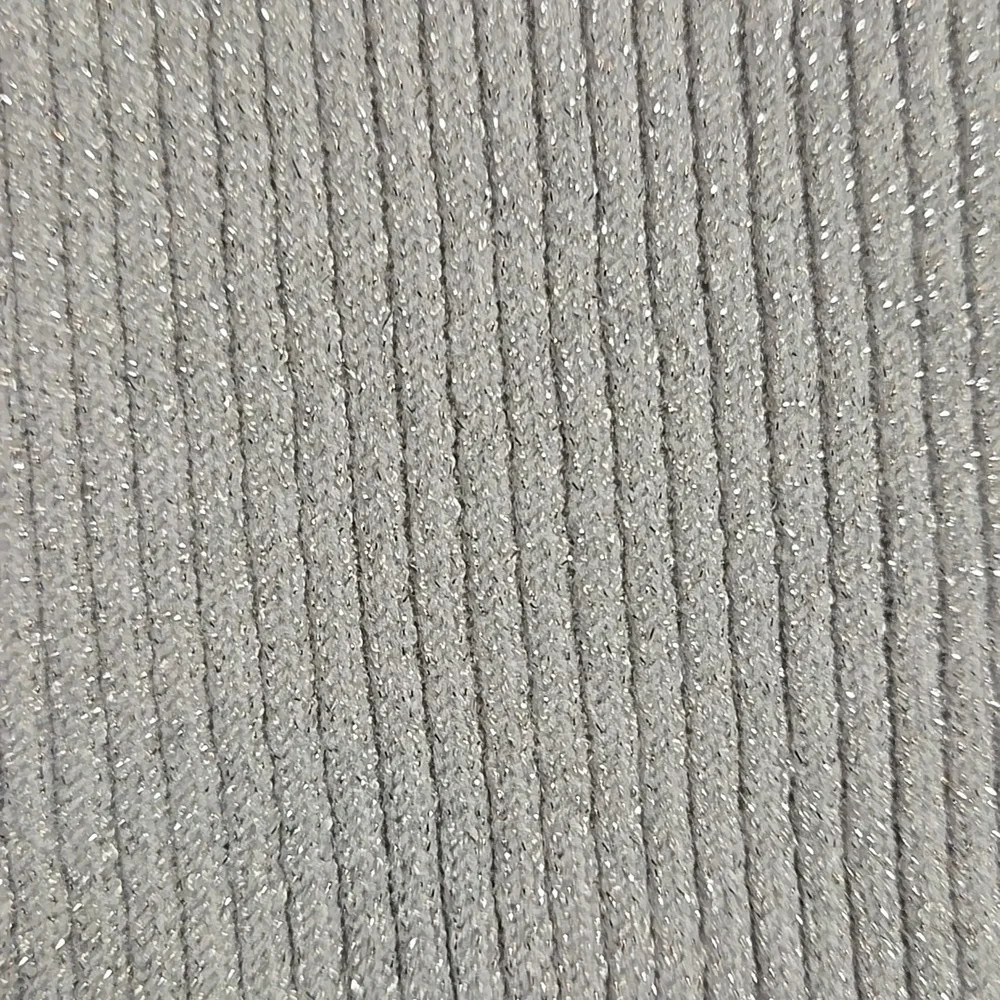 Silver Ribbed Tank Top In Size Large - Picture 5 of 6